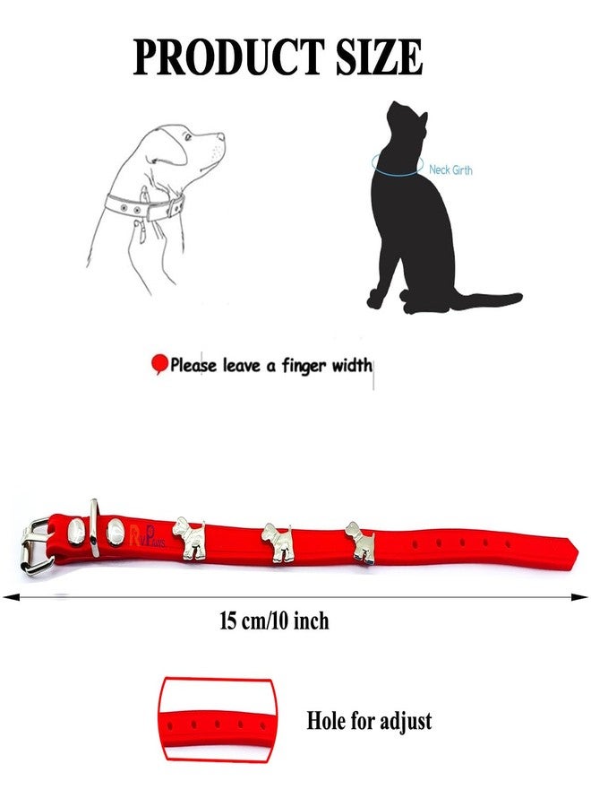 Pups&Pets طوق للقطط من Pups&Pets مصنوع من مطاط TPR ملون وسيليكون، طوق مطاطي ناعم للكلاب الصغيرة والجراء 10 مم - عبوة من قطعة واحدة - Image 2